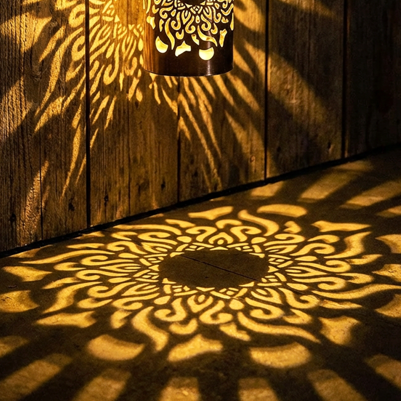 ☀️ Solar mandala light for garden & patio – 2-in-1 floor lamp & wall light – Ornamental light decoration with vintage effect – Rustproof & durable-6
