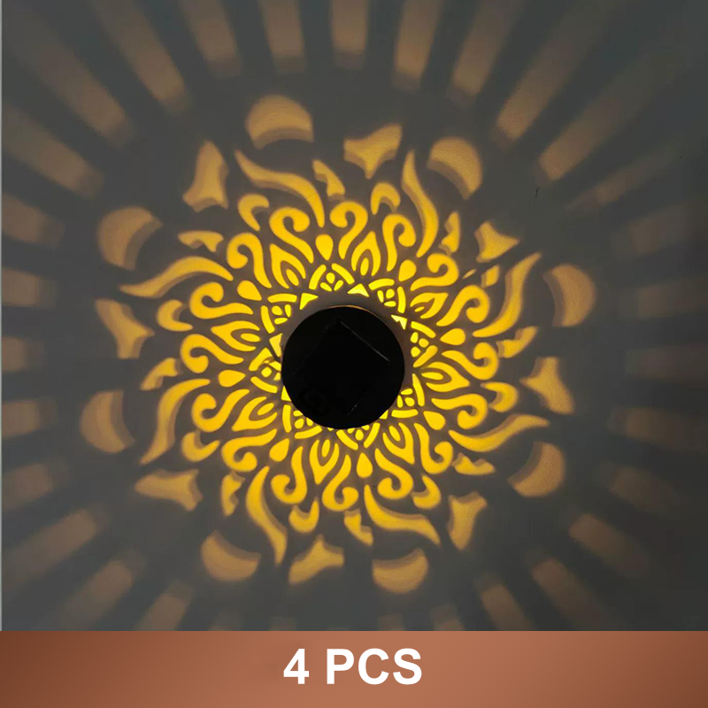 ☀️ Solar mandala light for garden & patio – 2-in-1 floor lamp & wall light – Ornamental light decoration with vintage effect – Rustproof & durable-10