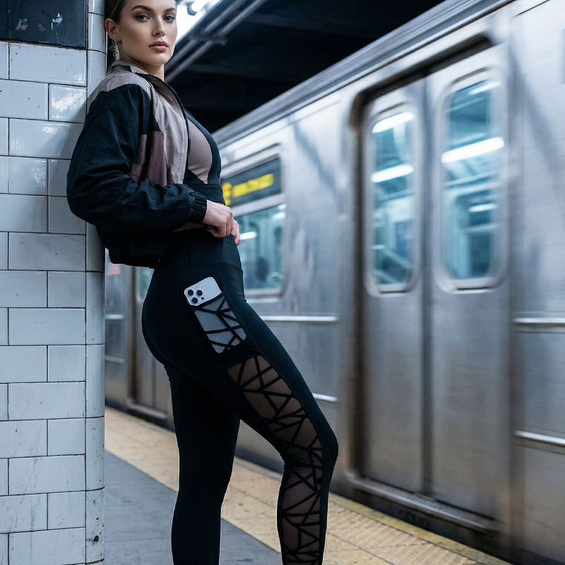 50% RABATT! 🧘 Damen-Mesh-High-Waist-Yogahose mit Taschen – Atmungsaktive Mesh-Panels, Bleibt Kühl & Perfekt für Intensive Workouts 🌸-4