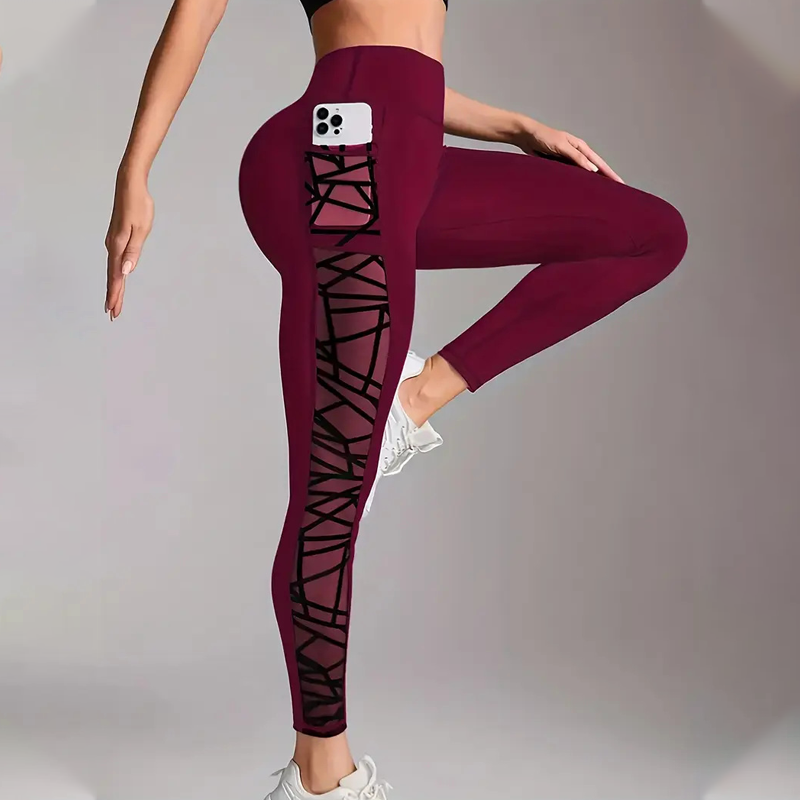 50% RABATT! 🧘 Damen-Mesh-High-Waist-Yogahose mit Taschen – Atmungsaktive Mesh-Panels, Bleibt Kühl & Perfekt für Intensive Workouts 🌸-10