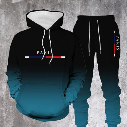 📢📢50%Rabatt!!!🎉🔥 Komplett mit Hoodie & Hose — Mit Kängurutasche und Kordelzug am Bund. Perfekt für das Gym und die Straße!-9