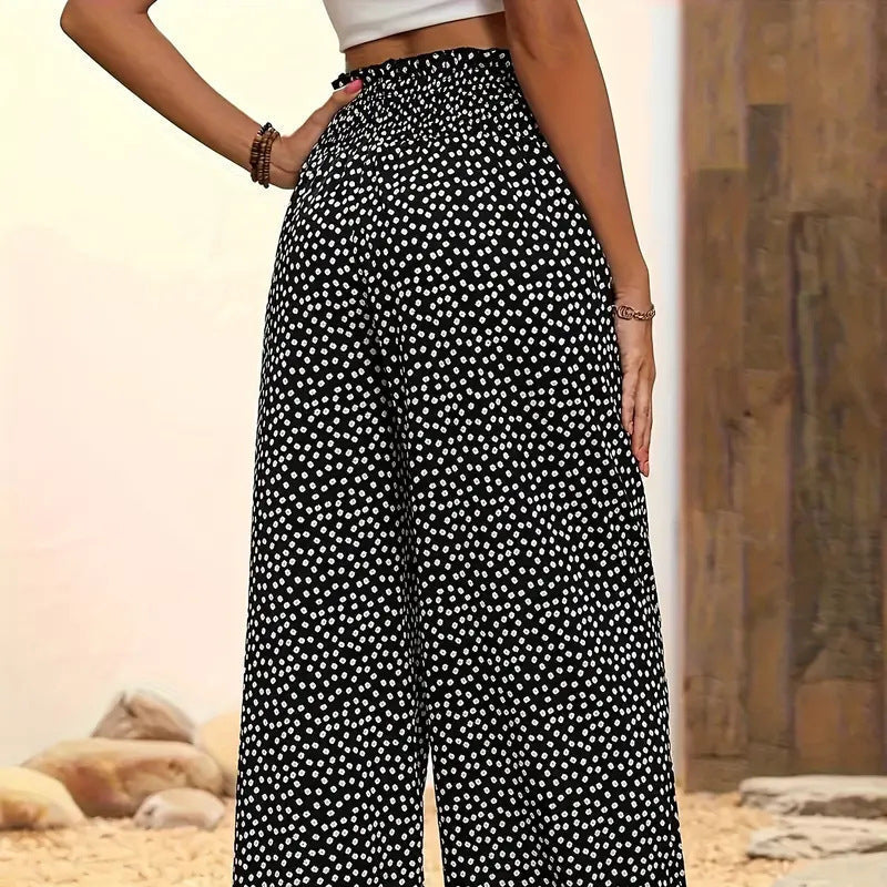 👗⏰ 50% RABATT – Damen-Hose mit gerafftem Hohem Bund & weitem Bein 🌿💨 luftig, elegant, Oversize-Style für Büro & Freizeit – schnell sichern!-7