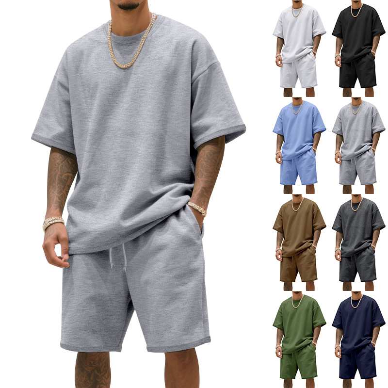 Herren Freizeit-Set – T-Shirt & Shorts – bequem & atmungsaktiv