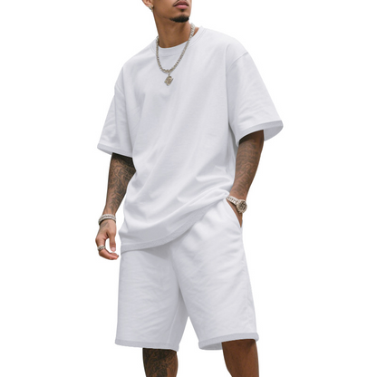 Herren Freizeit-Set – T-Shirt & Shorts – bequem & atmungsaktiv-8