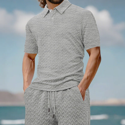 Men's Casual Shirt & Shorts 2-Piece Set-8