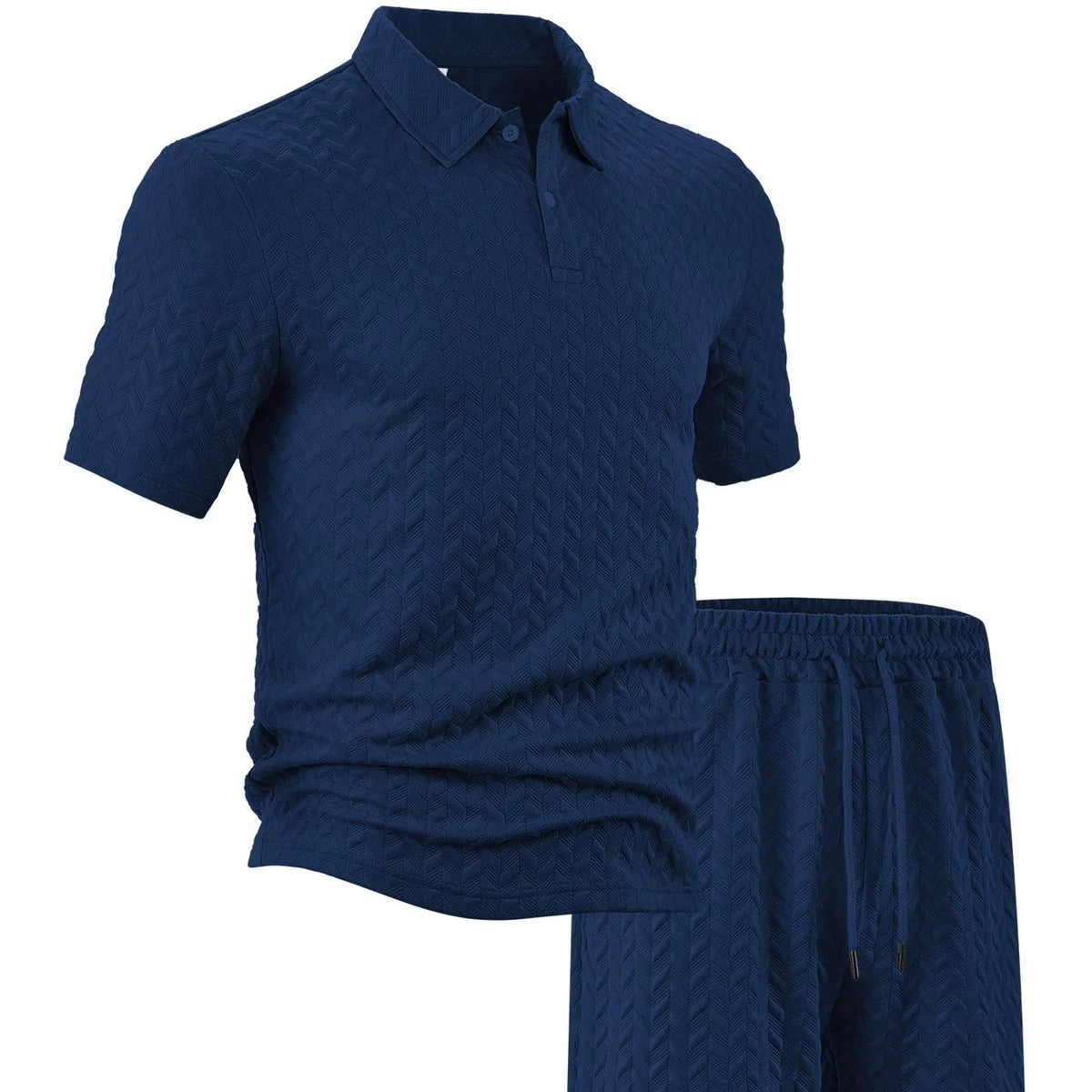 Men's Casual Shirt & Shorts 2-Piece Set-12
