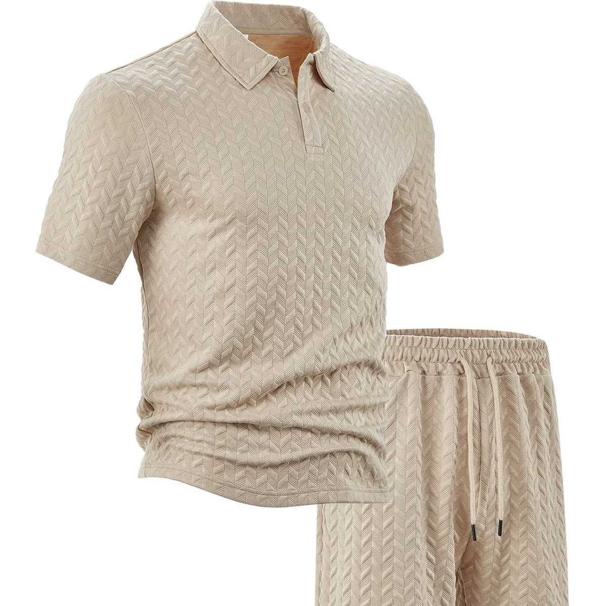 Men's Casual Shirt & Shorts 2-Piece Set-13