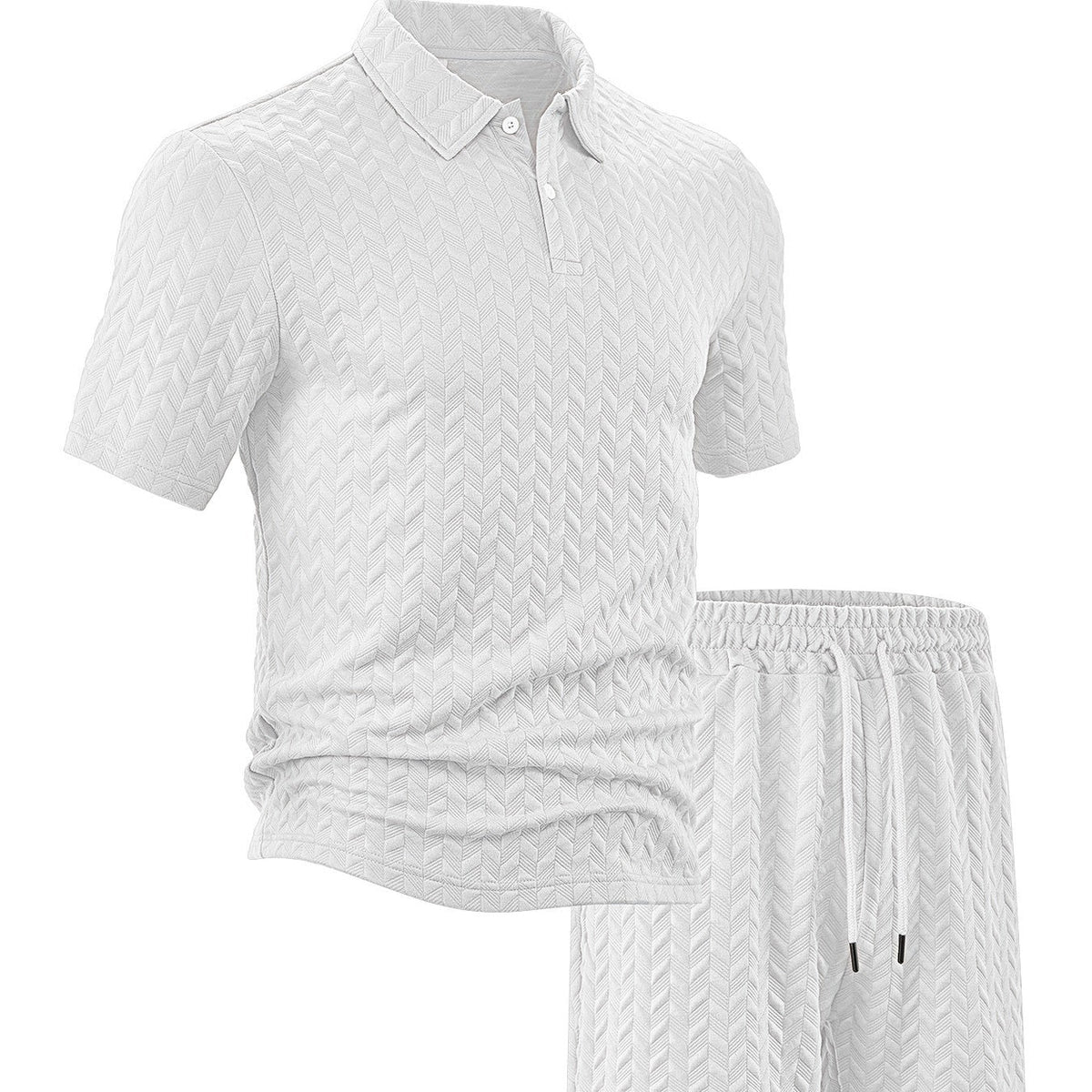 Men's Casual Shirt & Shorts 2-Piece Set-17