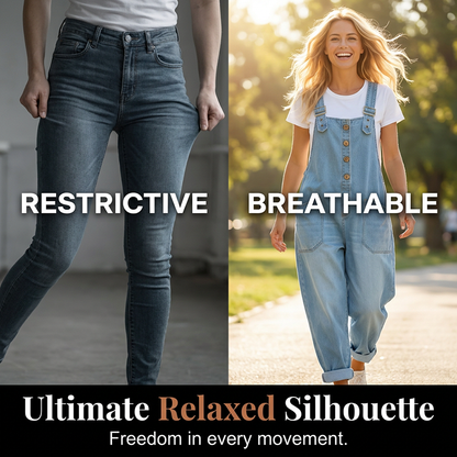 👖🔥 50% RABATT 💥 Damen Baggy Denim Latzhose mit Taschen – lässig, bequem & absolut im Trend ✨-6