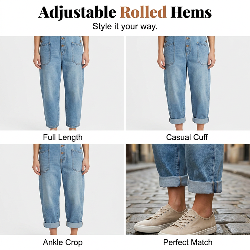 👖🔥 50% RABATT 💥 Damen Baggy Denim Latzhose mit Taschen – lässig, bequem & absolut im Trend ✨-5