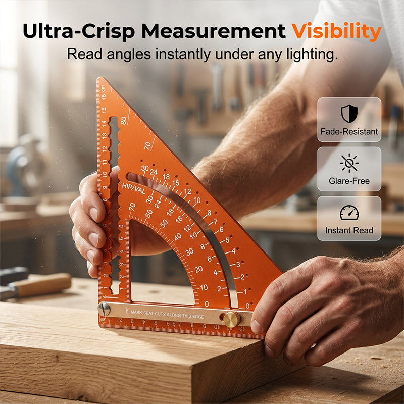 🔥49% DE DESCUENTO📐 Escuadra triangular de precisión para carpinterí