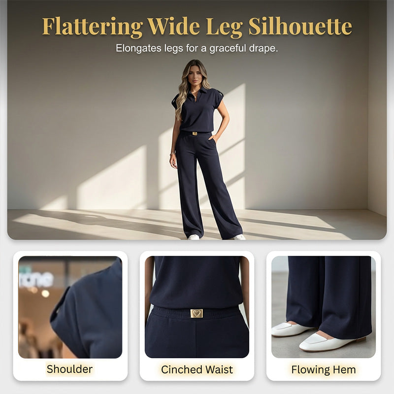 🔥👚 50% RABATT! Damen Freizeit-Oberteil & Hose 2-teiliges Set – Lässiger Zweiteiler für Alltag, Büro & Reise. 🌸💨-5