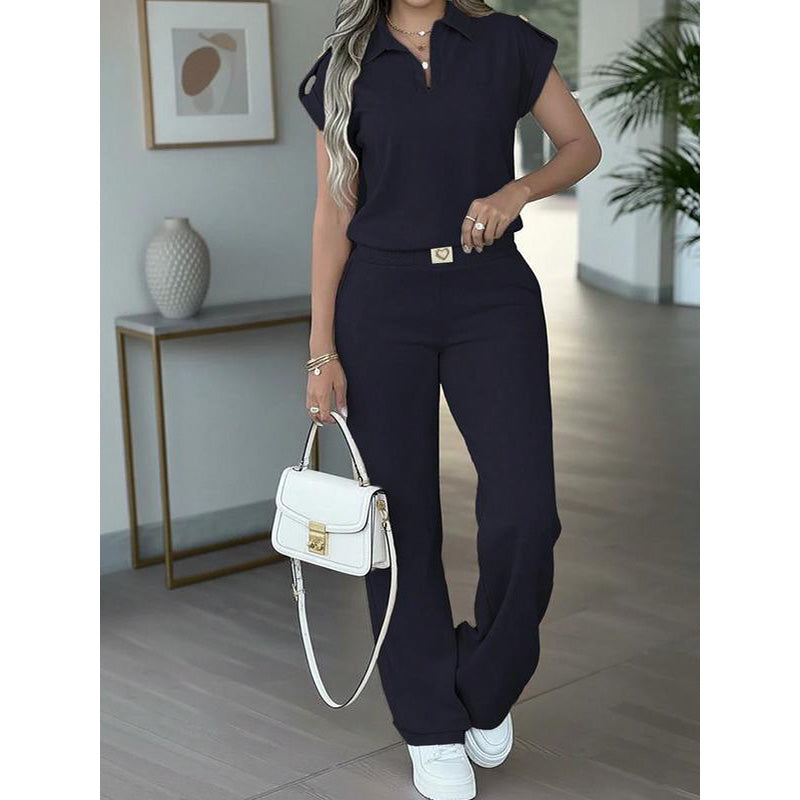 🔥👚 50% RABATT! Damen Freizeit-Oberteil & Hose 2-teiliges Set – Lässiger Zweiteiler für Alltag, Büro & Reise. 🌸💨-9