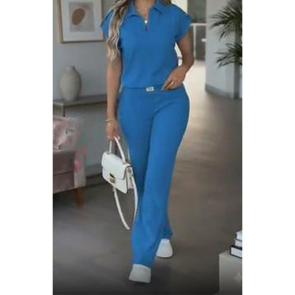 🔥👚 50% RABATT! Damen Freizeit-Oberteil & Hose 2-teiliges Set – Lässiger Zweiteiler für Alltag, Büro & Reise. 🌸💨-10
