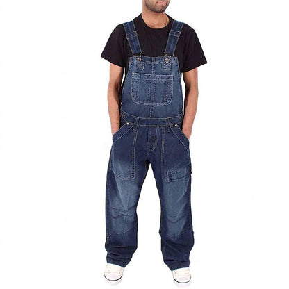 🏆 Verkaufsschlager – jetzt halber Preis! 👖 Klassischer Jeansoverall für Herren mit verstellbaren Trägern-1