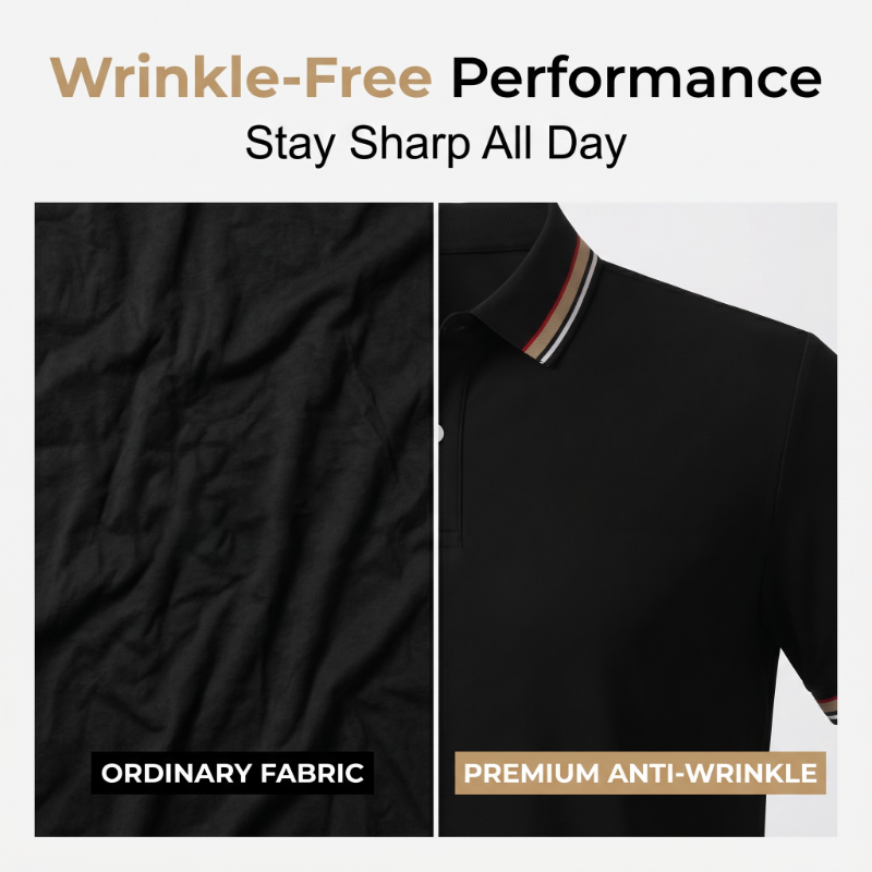 👔 Herren Poloshirt mit Kontrastkragen ☀️ Schnell Trocknend, Bequem & Ideal für Sommer und Freizeit-5