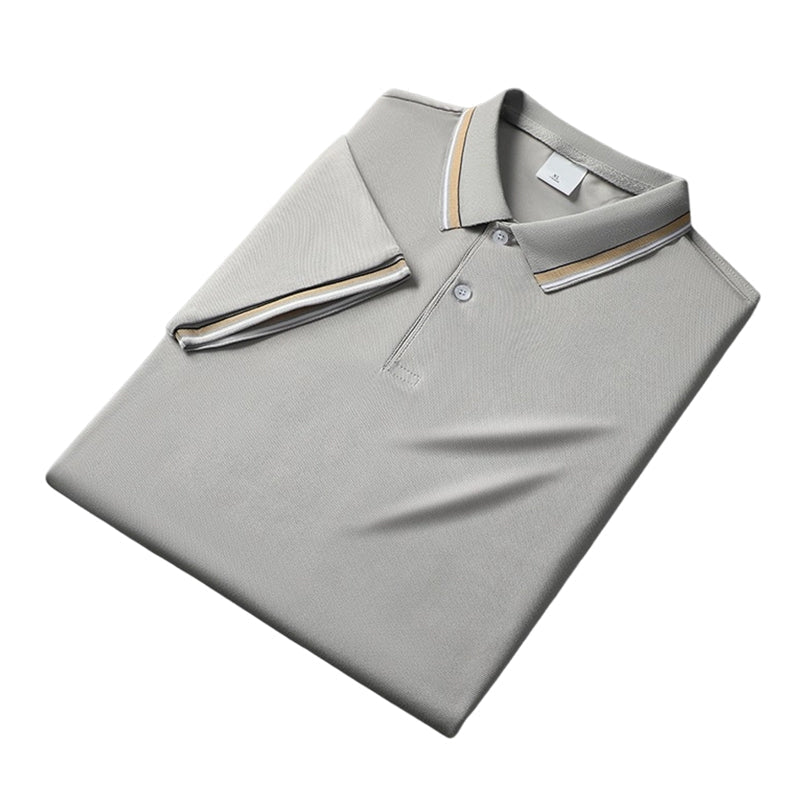 👔 Herren Poloshirt mit Kontrastkragen ☀️ Schnell Trocknend, Bequem & Ideal für Sommer und Freizeit-15