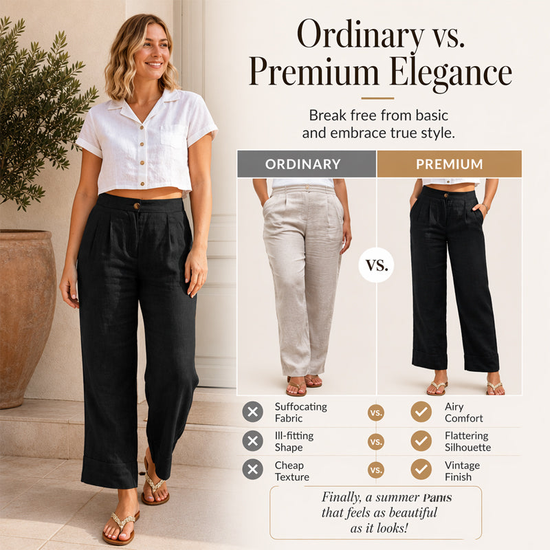 Ein absolutes Must-have🔥👖 Leichte Hose aus einem Leinen-Mix – mit fließendem Fall und klassisch geradem Bein, ideal für die Arbeit oder das Wochenende-5