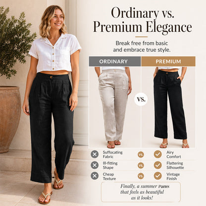 Ein absolutes Must-have🔥👖 Leichte Hose aus einem Leinen-Mix – mit fließendem Fall und klassisch geradem Bein, ideal für die Arbeit oder das Wochenende-5