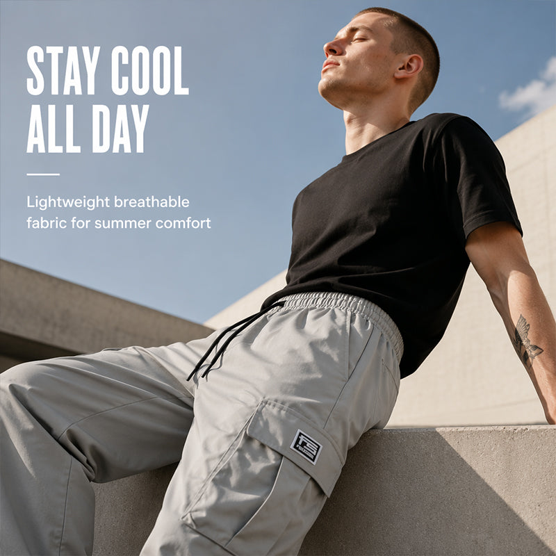 👖 50% RABATT! 🏕️ Herren Cargohose in lockerer Passform – Bequem, vielseitig & mit vielen Taschen – Ideal für Alltag, Outdoor & Freizeit ✨-3