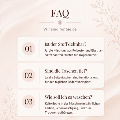 🌸🔥50% RABATT!🔥🔥Blumiges V-Ausschnitt-Kleid mit Taillendrehung – elegant und lässig für jeden Anlass-13