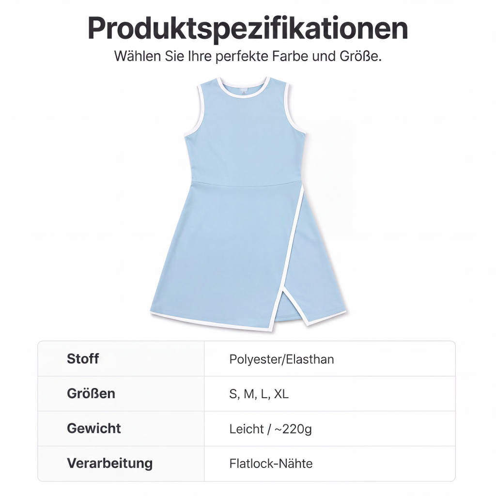 🎾 Damen Tenniskleid mit lockerem Schnitt – Sportlich-elegantes Freizeitkleid für warme Tage-5