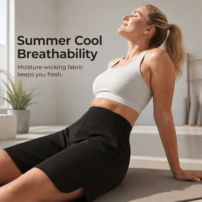 🔥Heißer Verkauf 50% Rabatt🥳💞 Über 50.000 Stück verkauft!⚡🩳Damen Freizeit Wide-Leg Shorts knielang✨-2