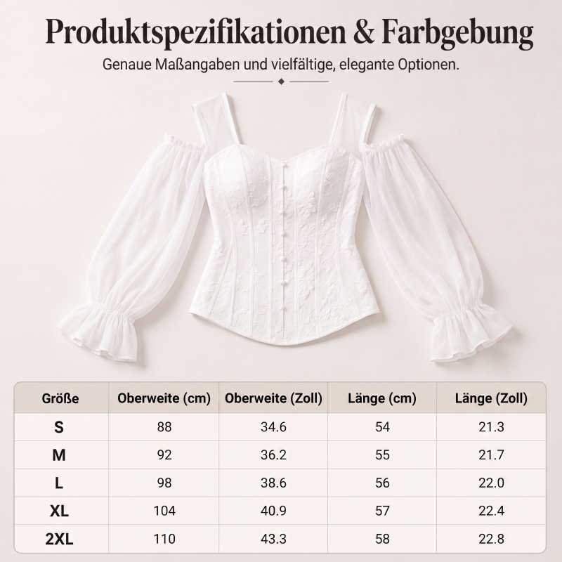 Damen Cold-Shoulder-Oberteil aus geblümten Jacquard-10
