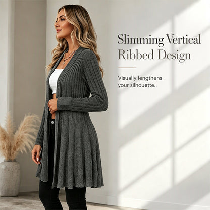 🌸🧥Neuheiten – Eleganter offener Cardigan mit Stricktextur – Weicher Komfort & vielseitiger Stil für jeden Anlass-3