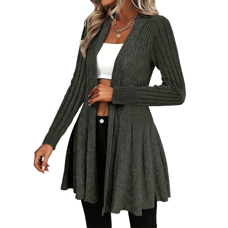 🌸🧥Neuheiten – Eleganter offener Cardigan mit Stricktextur – Weicher Komfort & vielseitiger Stil für jeden Anlass-7