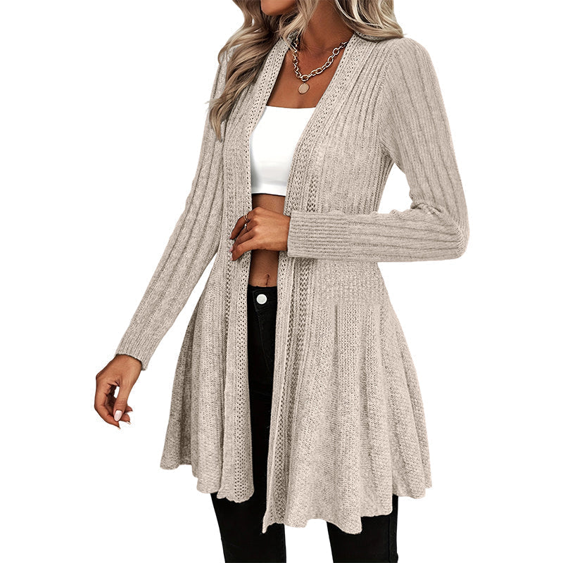 🌸🧥Neuheiten – Eleganter offener Cardigan mit Stricktextur – Weicher Komfort & vielseitiger Stil für jeden Anlass-8