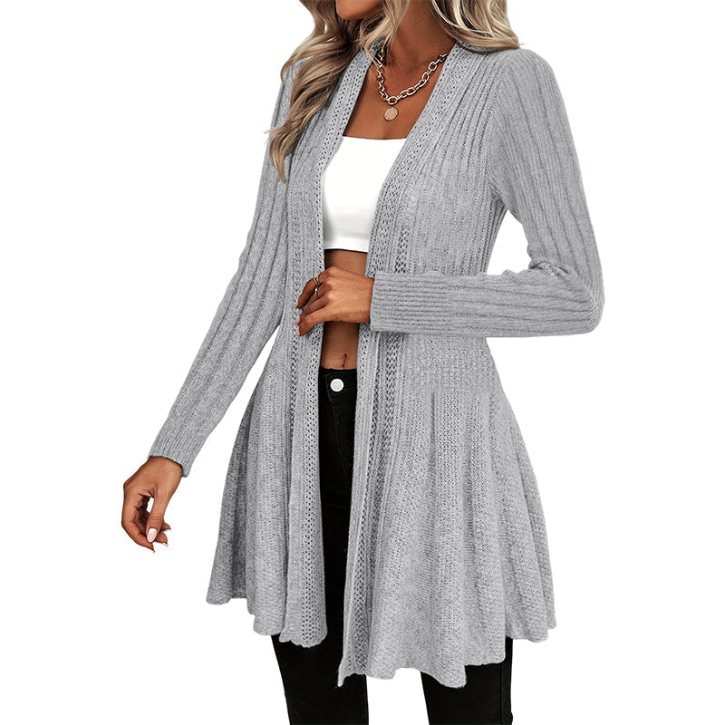 🌸🧥Neuheiten – Eleganter offener Cardigan mit Stricktextur – Weicher Komfort & vielseitiger Stil für jeden Anlass-11