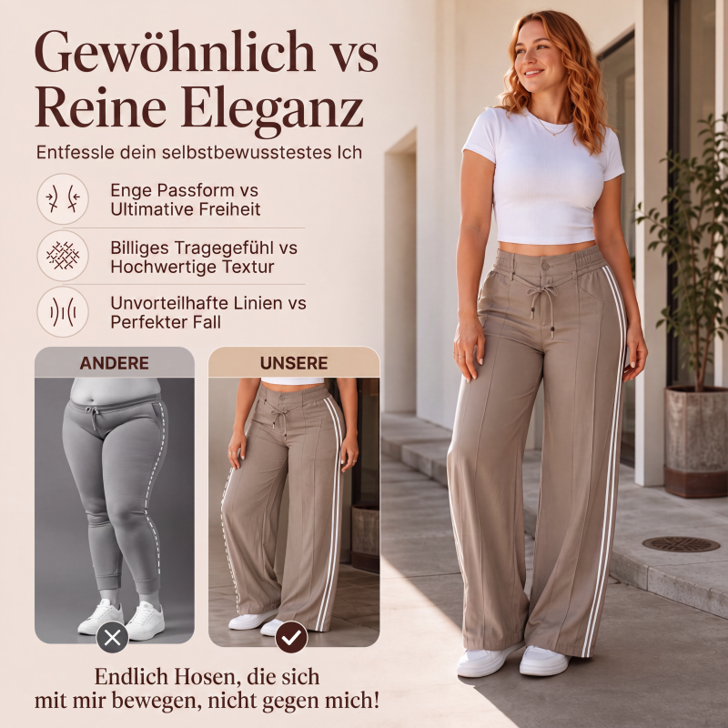 📢📢50%Rabatt!!!🎉✨Weite Damen-Hose mit Kordelzug-2