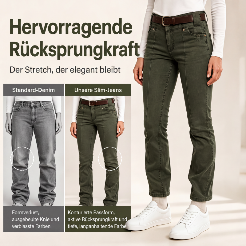 📢📢50%Rabatt!!!🎉✨Schicke, dehnbare Slim-Fit-Jeans für Damen-3