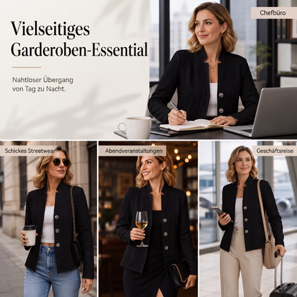 💎🔥 Jetzt im Trend – Strukturierter Blazer mit Stehkragen – perfekt fürs Büro-4