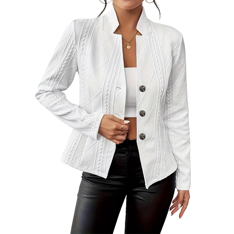 💎🔥 Jetzt im Trend – Strukturierter Blazer mit Stehkragen – perfekt fürs Büro-16