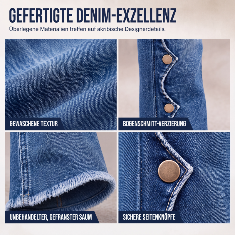 💎✨ Bestseller – Jeans mit Wellenknöpfen – perfekt für den urbanen Look-1