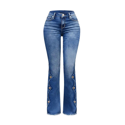 💎✨ Bestseller – Jeans mit Wellenknöpfen – perfekt für den urbanen Look-8