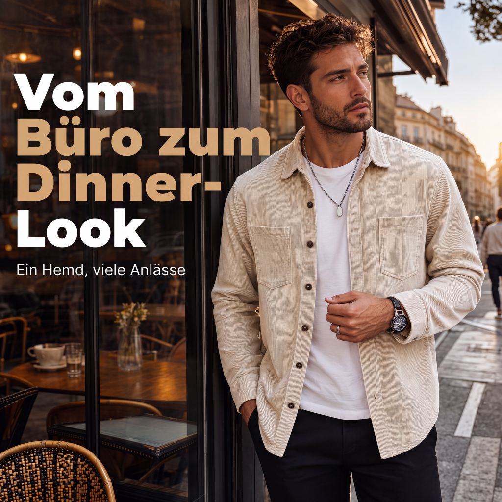 🎯 50%-Schnäppchen! Herren-Casual-Cordhemdjacke-3