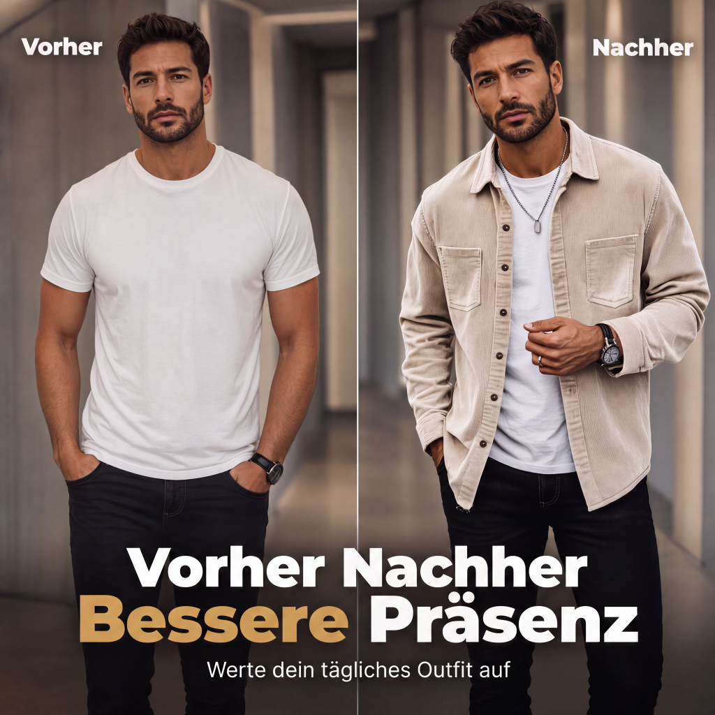 🎯 50%-Schnäppchen! Herren-Casual-Cordhemdjacke-4