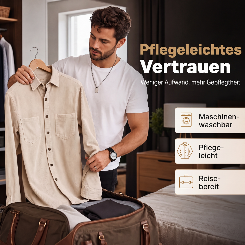 🎯 50%-Schnäppchen! Herren-Casual-Cordhemdjacke-7