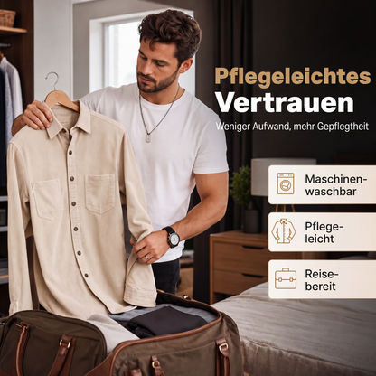 🎯 50%-Schnäppchen! Herren-Casual-Cordhemdjacke-7
