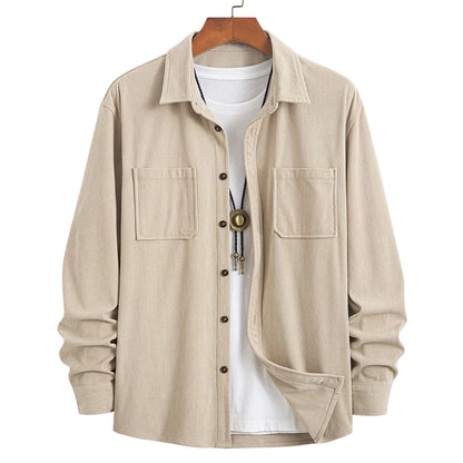 🎯 50%-Schnäppchen! Herren-Casual-Cordhemdjacke-10