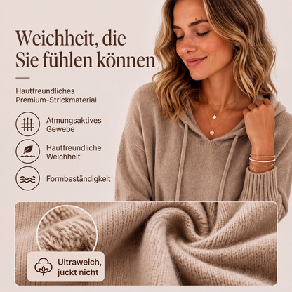 📢📢50%Rabatt!!!🎉✨Legerer Strickpullover mit Kapuze für Damen-4