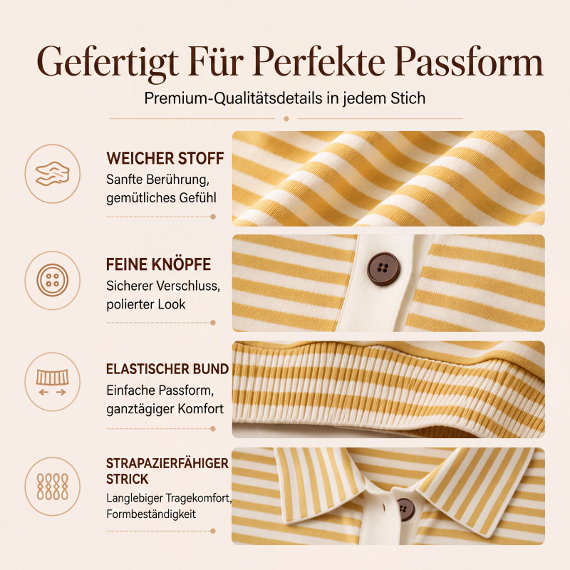 📢📢50%Rabatt!!!🎉✨Gestreifte Strickjacke für Damen-2
