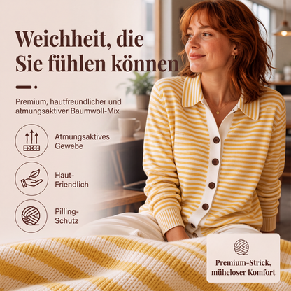 📢📢50%Rabatt!!!🎉✨Gestreifte Strickjacke für Damen-3