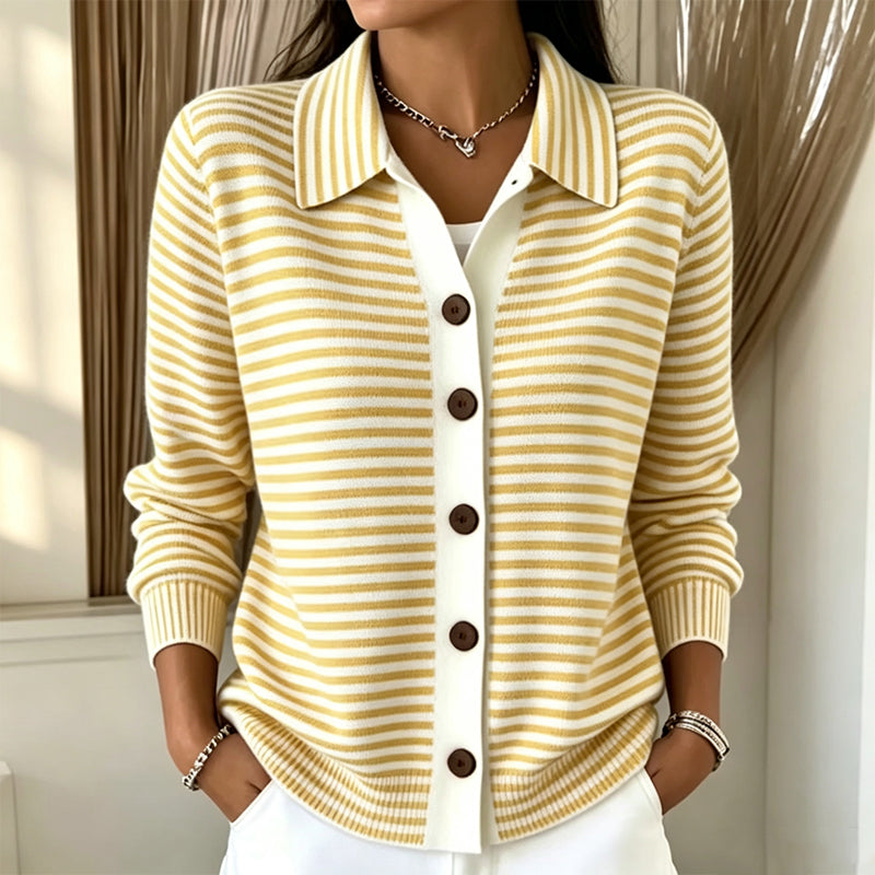 📢📢50%Rabatt!!!🎉✨Gestreifte Strickjacke für Damen-8