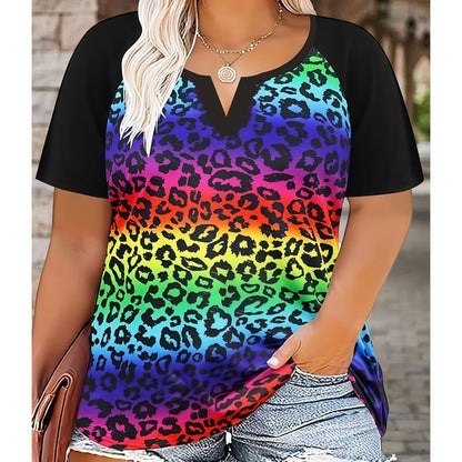 📢📢50%Rabatt!!!🎉✨Legeres Damen-T-Shirt mit V-Ausschnitt & kurzen Ärmeln-10