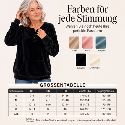 📢📢50%Rabatt!!!🎉✨Damen-Sweatshirt aus Goldsamt-2