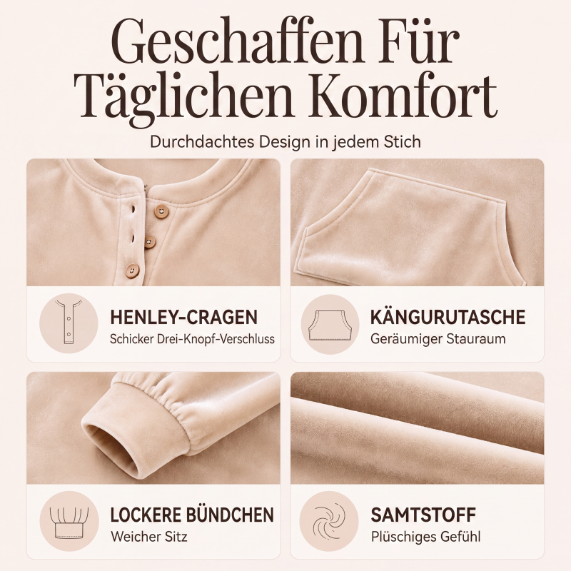 📢📢50%Rabatt!!!🎉✨Damen-Sweatshirt aus Goldsamt-1